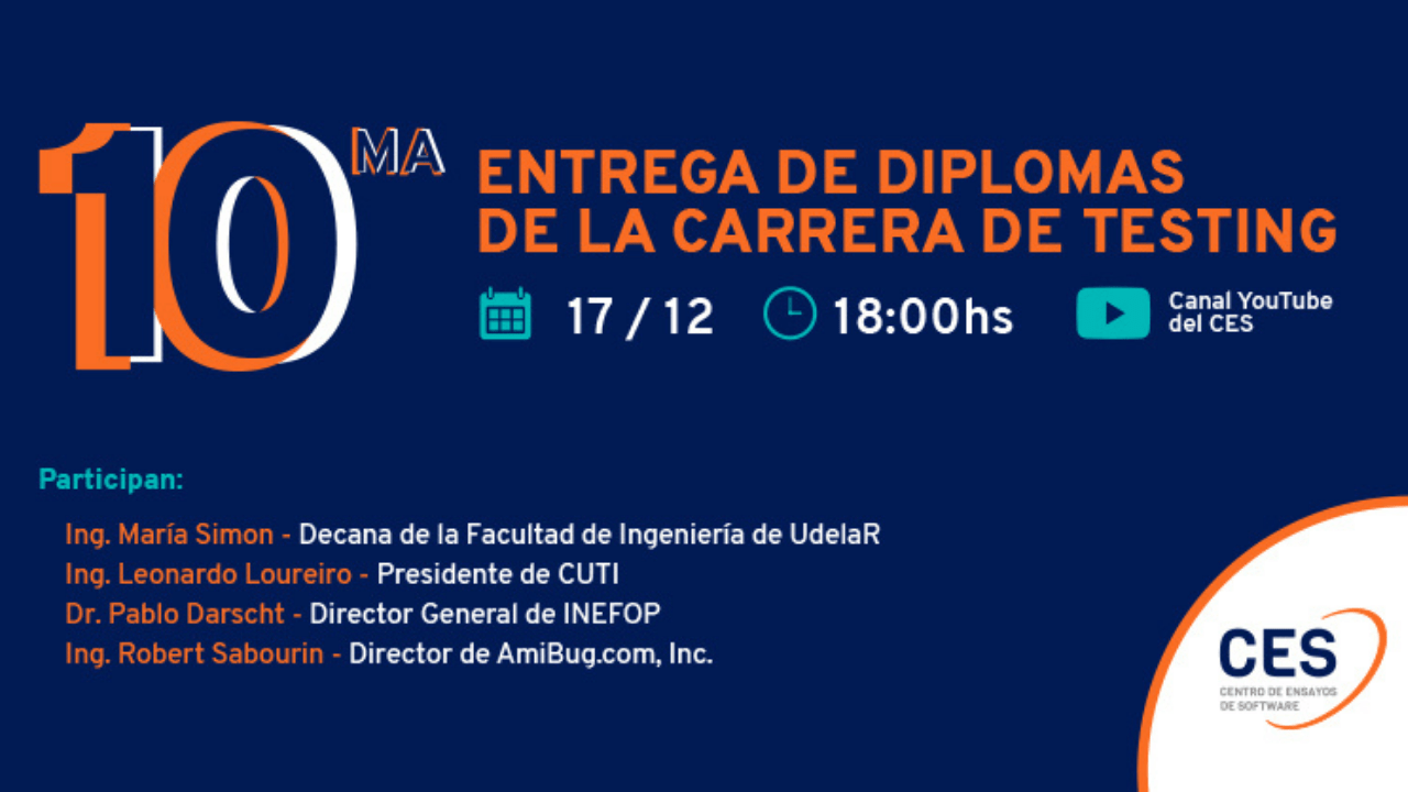 InvitaciónalaentregadediplomasdelaCarreradeTesting