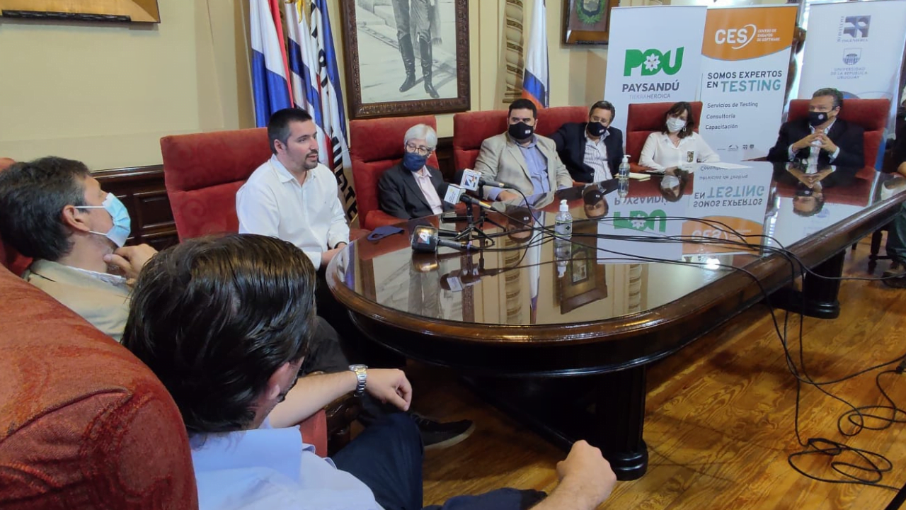 RuedadeprensaenellanzamientodelconveniocreCES Paysandú