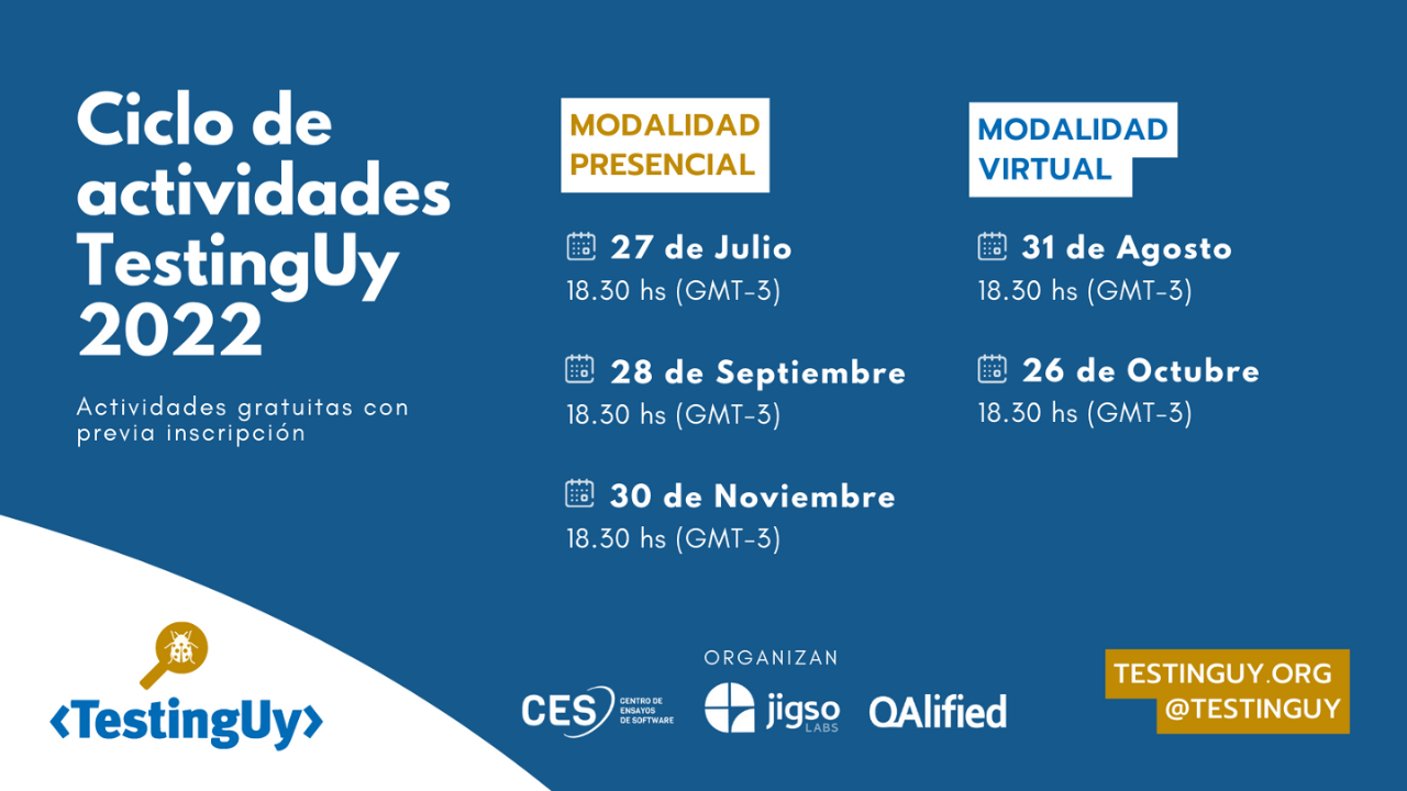 agenda de actividades de testinguy 2022